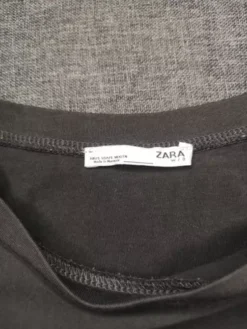 Blusón Marca Zara Color Gris Talla S -Vestidoux Soldes Magasin D NQ NP 955210 MLM51434292904 092022 O