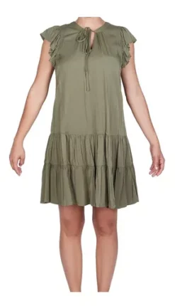 Vestido Casual Mujer Color Olivo 973-67 -Vestidoux Soldes Magasin D NQ NP 961274 MLM53412151463 012023 O