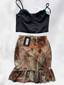 Croptop Negro Marca Zara -Vestidoux Soldes Magasin D NQ NP 964638 MLM54342954604 032023 O