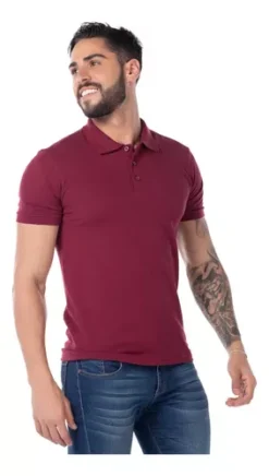 Playera Hombre Tipo Polo Colores 100% Algodón Yazbek