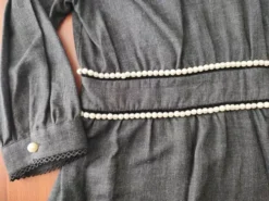 Blusa Con Detalles De Perla Marca Zara Talla L -Vestidoux Soldes Magasin D NQ NP 965301 MLM50822680831 072022 O