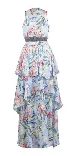 Maxidress Multicolor Abertura Espalda 599-13 4 Maxidress Multicolor Abertura Espalda 599-13 – Image 2