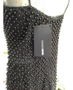 Vestido Negro Marca Fashionova -Vestidoux Soldes Magasin D NQ NP 982231 MLM44768099878 012021 O