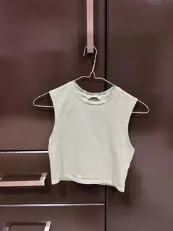 Blusa Top Marca Zara Talla S Color Verde