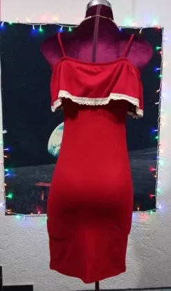 Vestido Rojo Campesino Marca Vertice Talla Chica -Vestidoux Soldes Magasin D NQ NP 989267 MLM51126102302 082022 O