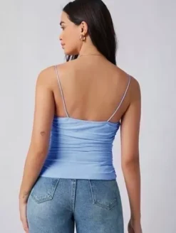 Blusa Tirantes Con Fruncido 11 Blusa Tirantes Con Fruncido -Vestidoux Soldes Magasin D NQ NP 990520 MLM54957892546 042023 O