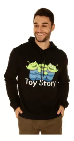 Sudadera Caballero Capucha Y Jareta Marcianitos Disney