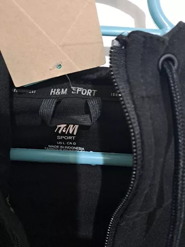 Sudadera Caballero Marca H&m Color Negra Talla Grande 6 Sudadera Caballero Marca H&m Color Negra Talla Grande – Image 4