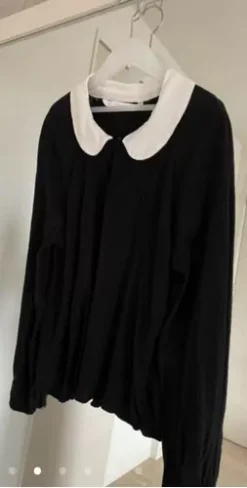 Blusa Con Cuello Peter Pan Marca Zara Talla L -Vestidoux Soldes Magasin D NQ NP 996201 MLM50823166006 072022 O