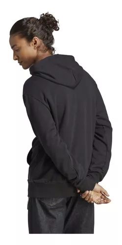 Sudadera Adidas M Bl Ft Hd Negro Con Capucha Para Hombre 4 Sudadera Adidas M Bl Ft Hd Negro Con Capucha Para Hombre – Image 2