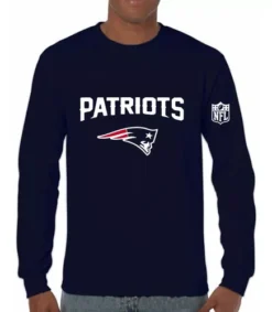 Playera Patriotas De Nueva Inglaterra Nfl De Manga Larga
