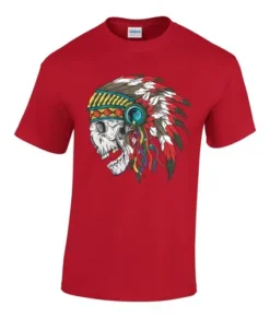 Playera Calavera Indio 100% Algodón